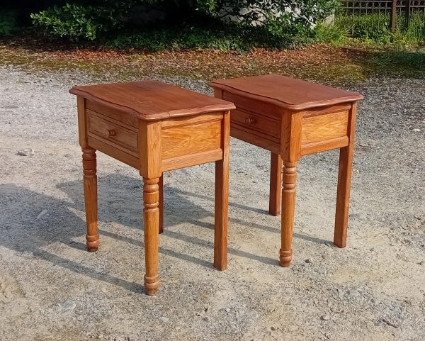 Paire de chevets en chêne n°11133