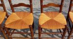 Lot de 6 chaises paillées n°11134