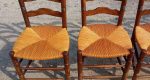 Lot de 6 chaises paillées n°11134