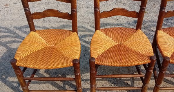 Lot de 6 chaises paillées n°11134