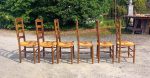 Lot de 6 chaises paillées n°11134