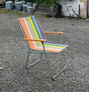 Fauteuil de camping vintage n°11137