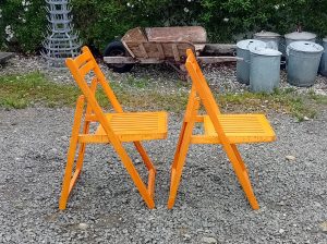 Paire de chaises vintages pliantes n°11144