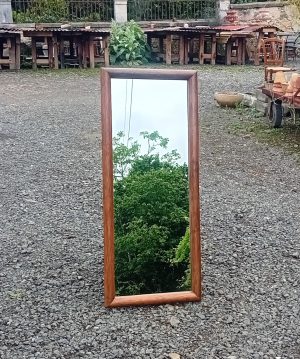 Miroir vintage en rotin n°11145