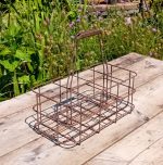 Ancien panier a bouteilles de lait n°11161