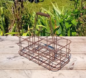 Ancien panier a bouteilles de lait n°11161