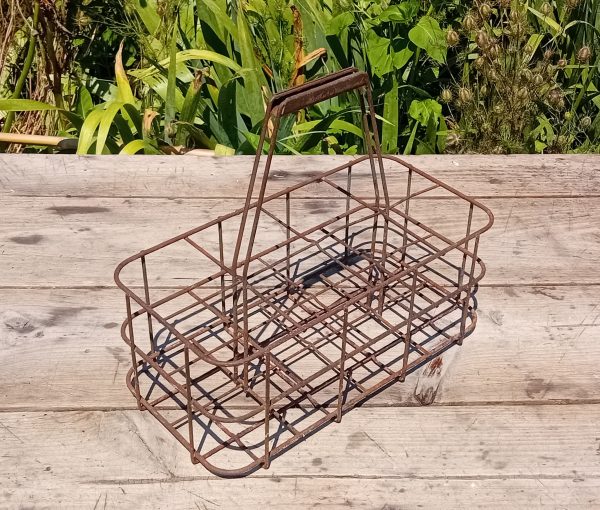 Ancien panier a bouteilles de lait n°11161