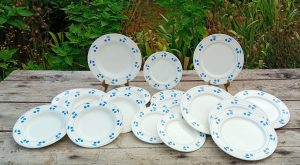 Service de table vintage / Cerises / n°11204
