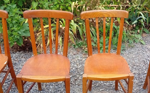 Lot de 6 chaises vintages n°11228