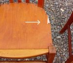 Lot de 6 chaises vintages n°11228