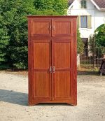 Ancienne armoire penderie en pin n°11230