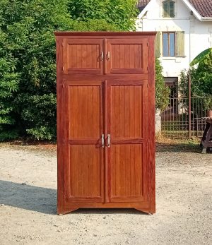 Ancienne armoire penderie en pin n°11230