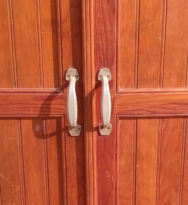 Ancienne armoire penderie en pin n°11230
