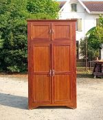 Ancienne armoire penderie en pin n°11230