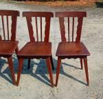 Lot de 6 chaises vintages en chêne n°11233