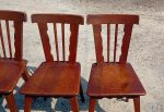 Lot de 6 chaises vintages en chêne n°11233
