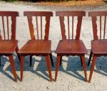 Lot de 6 chaises vintages en chêne n°11233
