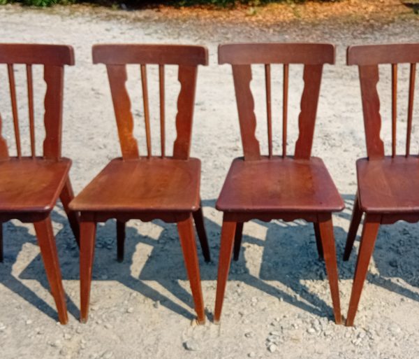 Lot de 6 chaises vintages en chêne n°11233