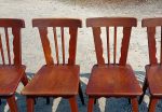 Lot de 6 chaises vintages en chêne n°11233