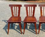 Lot de 6 chaises vintages en chêne n°11233