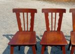 Lot de 6 chaises vintages en chêne n°11233