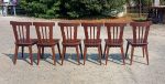 Lot de 6 chaises vintages en chêne n°11233