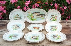 Service a poisson en porcelaine n°11251
