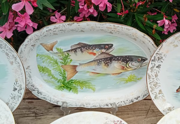 Service a poisson en porcelaine n°11251