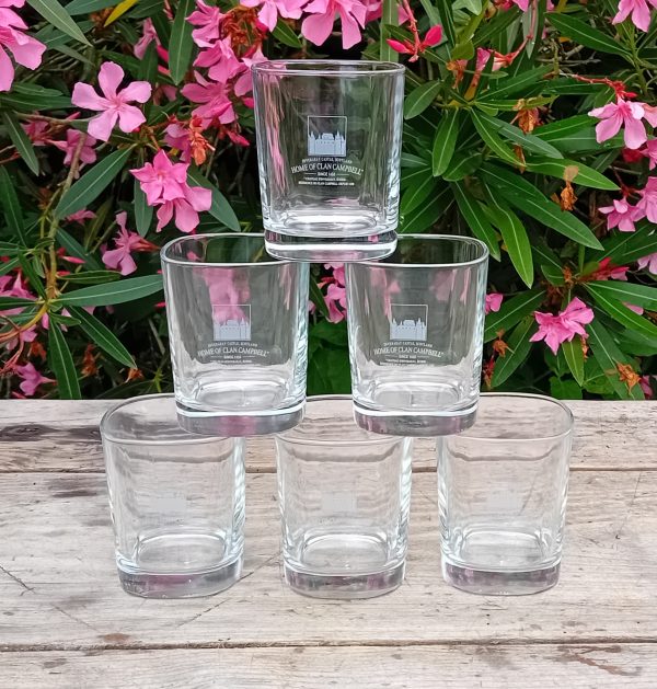 Lot de 6 verres a whisky Clan Campbell n°11251
