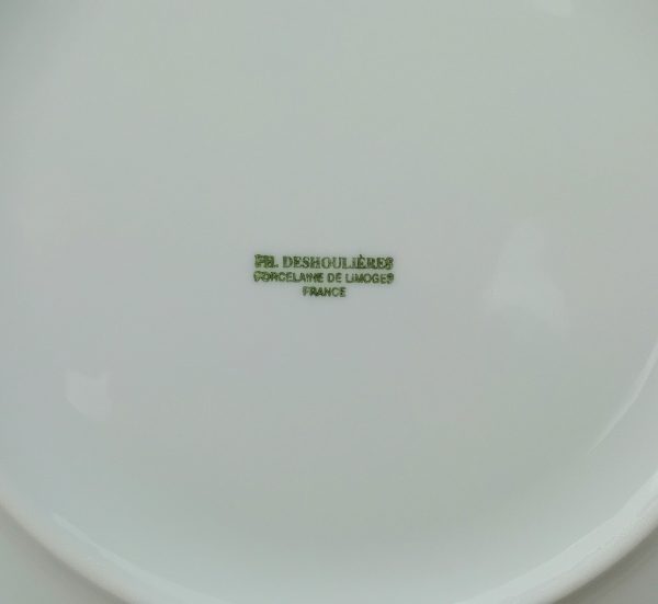 Plat en porcelaine de Limoges / Deshoulières / n°11252