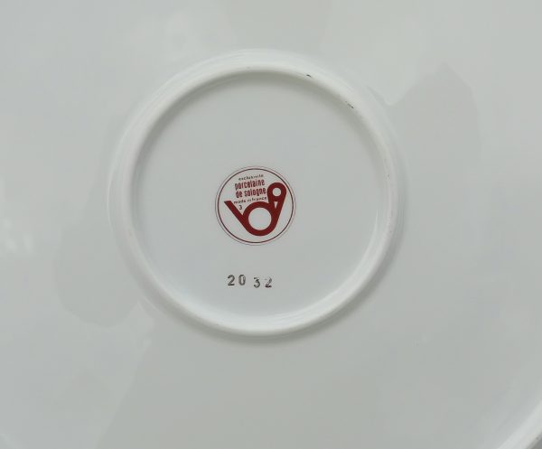 Plat en porcelaine / Fleurs de cerisiers / n°11253