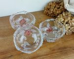 Lot de 3 coupelles en cristal n°11287