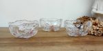 Lot de 3 coupelles en cristal n°11287