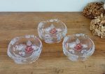 Lot de 3 coupelles en cristal n°11287