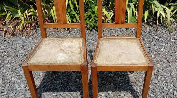 Ancienne paire de chaises a relooker n°11301