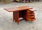 Bureau vintage en chêne n°11344