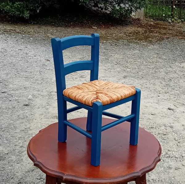 Chaise paillée pour enfant n°11349