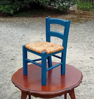 Chaise paillée pour enfant n°11349