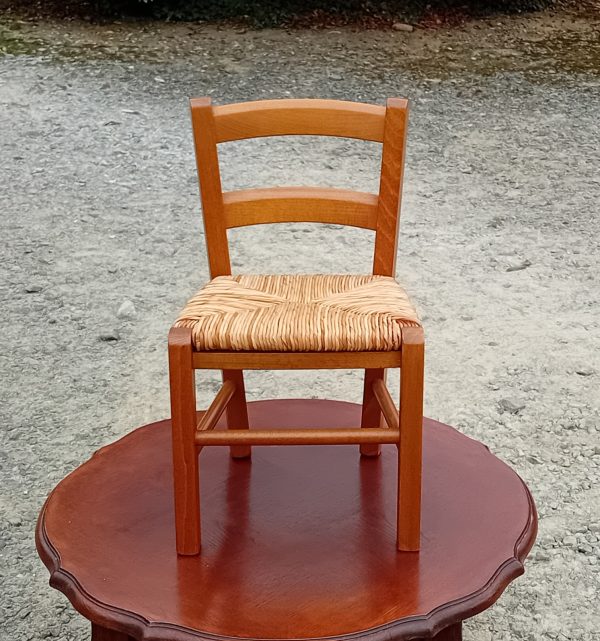 Chaise paillée pour enfant n°11349