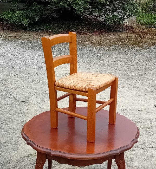 Chaise paillée pour enfant n°11349