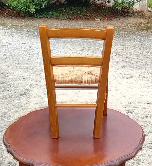 Chaise paillée pour enfant n°11349