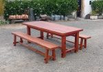 Grande table et ses 2 bancs n°11272