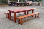 Grande table et ses 2 bancs n°11272