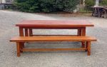 Grande table et ses 2 bancs n°11272