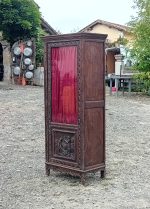 Ancienne vitrine Béarnaise en chêne n°11411