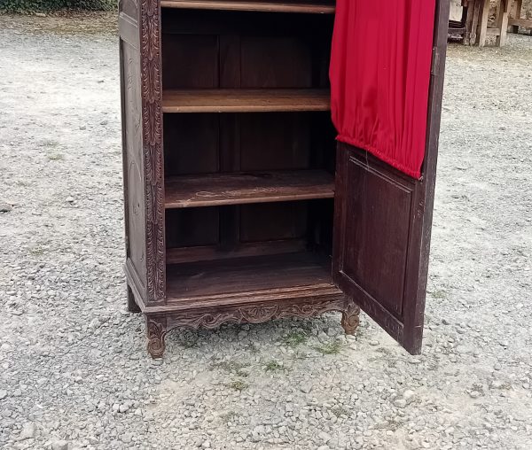 Ancienne vitrine Béarnaise en chêne n°11411