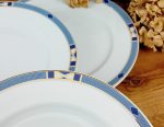 Lot de 6 assiettes plates en porcelaine Hôtesse n°11423