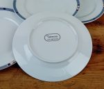Lot de 6 assiettes plates en porcelaine Hôtesse n°11423