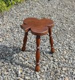 Tabouret vintage / trèfle / n°11442