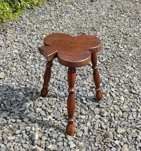 Tabouret vintage / trèfle / n°11442